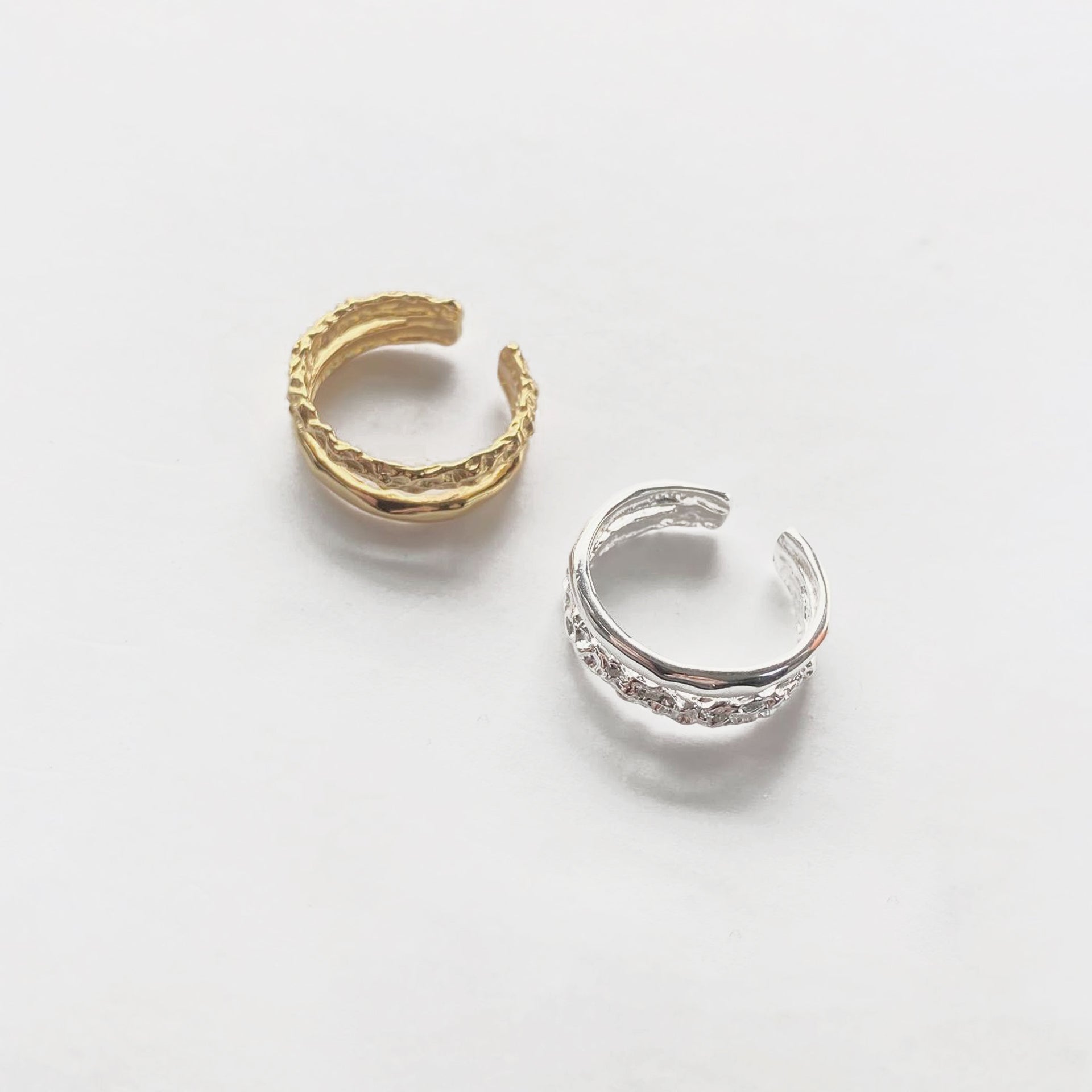 Evecoco Double Layer Open Ring