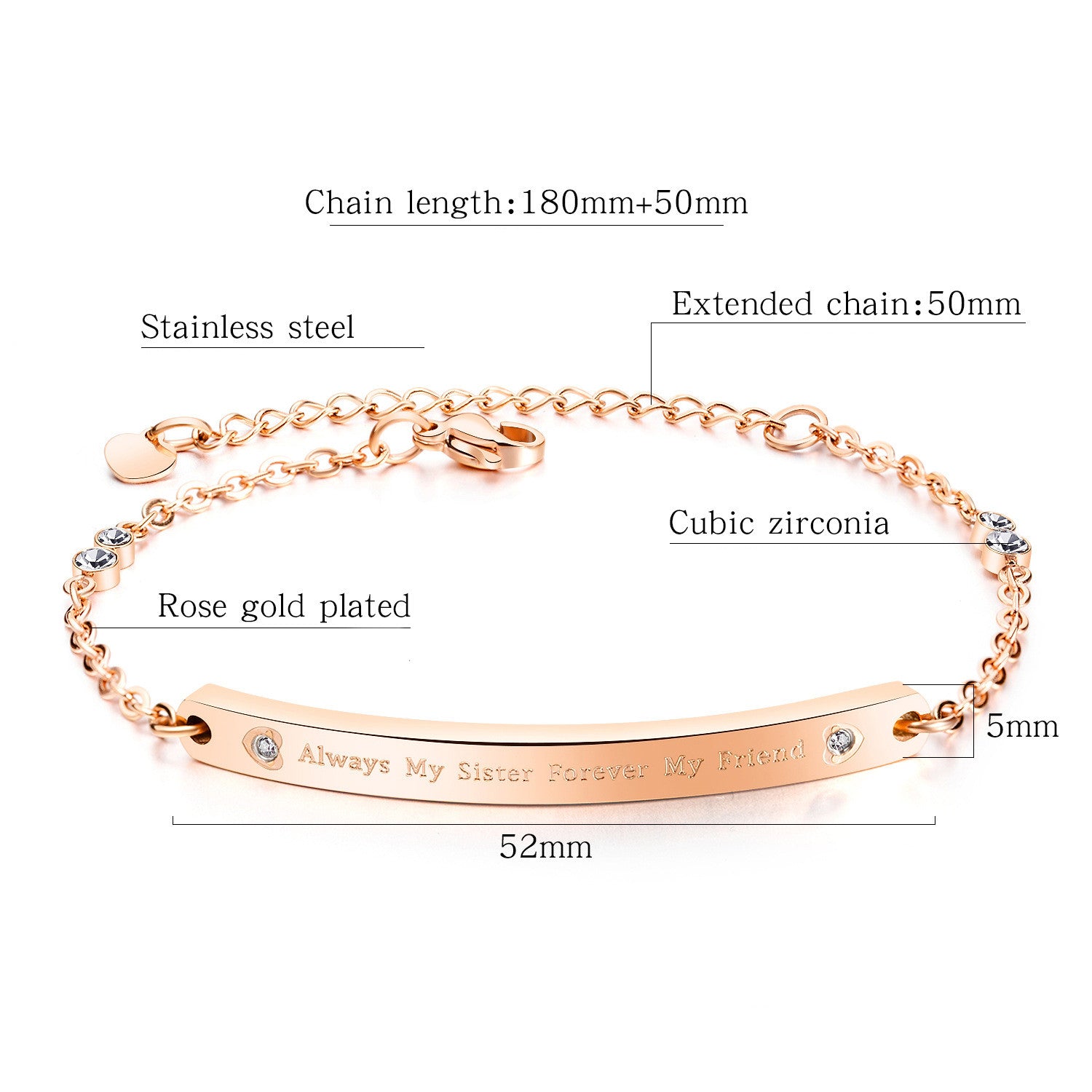 Easy Matching Bracelet,Fashion Jewelry,With Cubic Zirconia