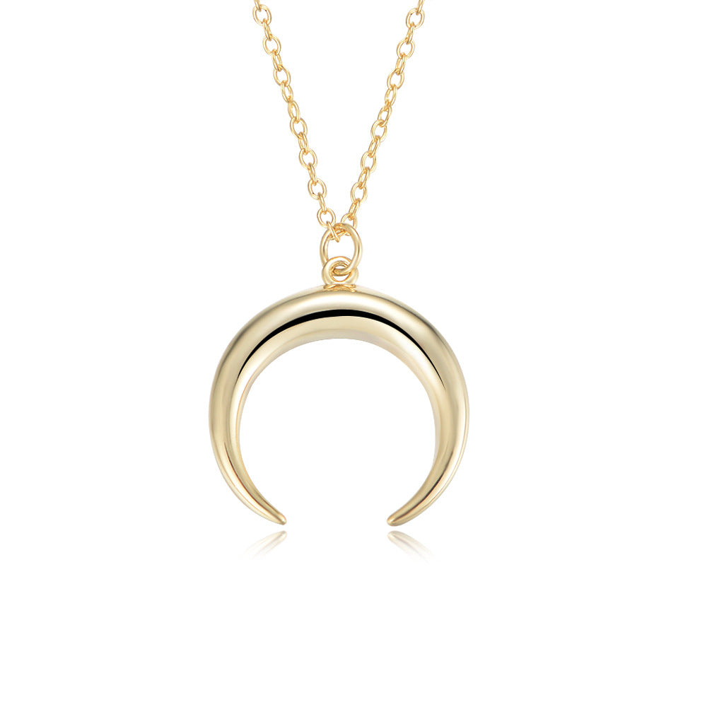 Evecoco Moon Necklace With Gold Plating
