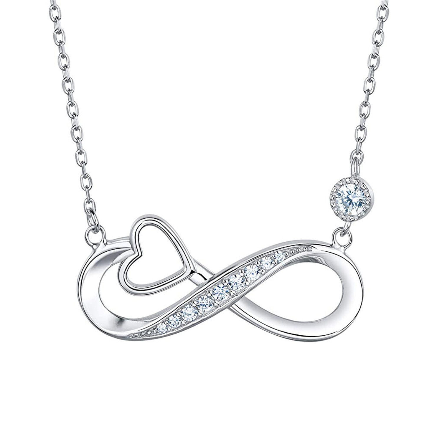 Figure 8 Pendant,s925 Silver With Cubic Zirconia