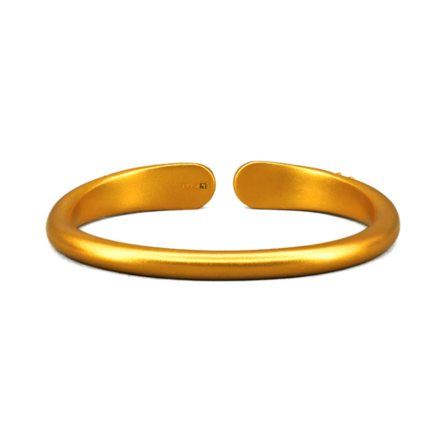 EVECOCO Full Gold Bracelet Hand Forging,Flat Wide Design,42g