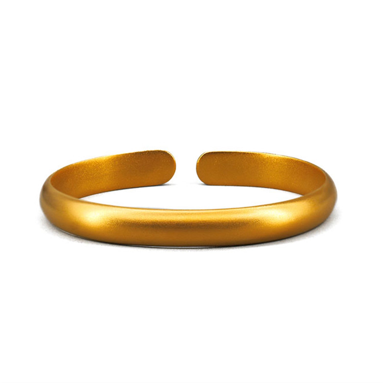 EVECOCO Full Gold Bracelet Hand Forging,Wave Pattern,45g