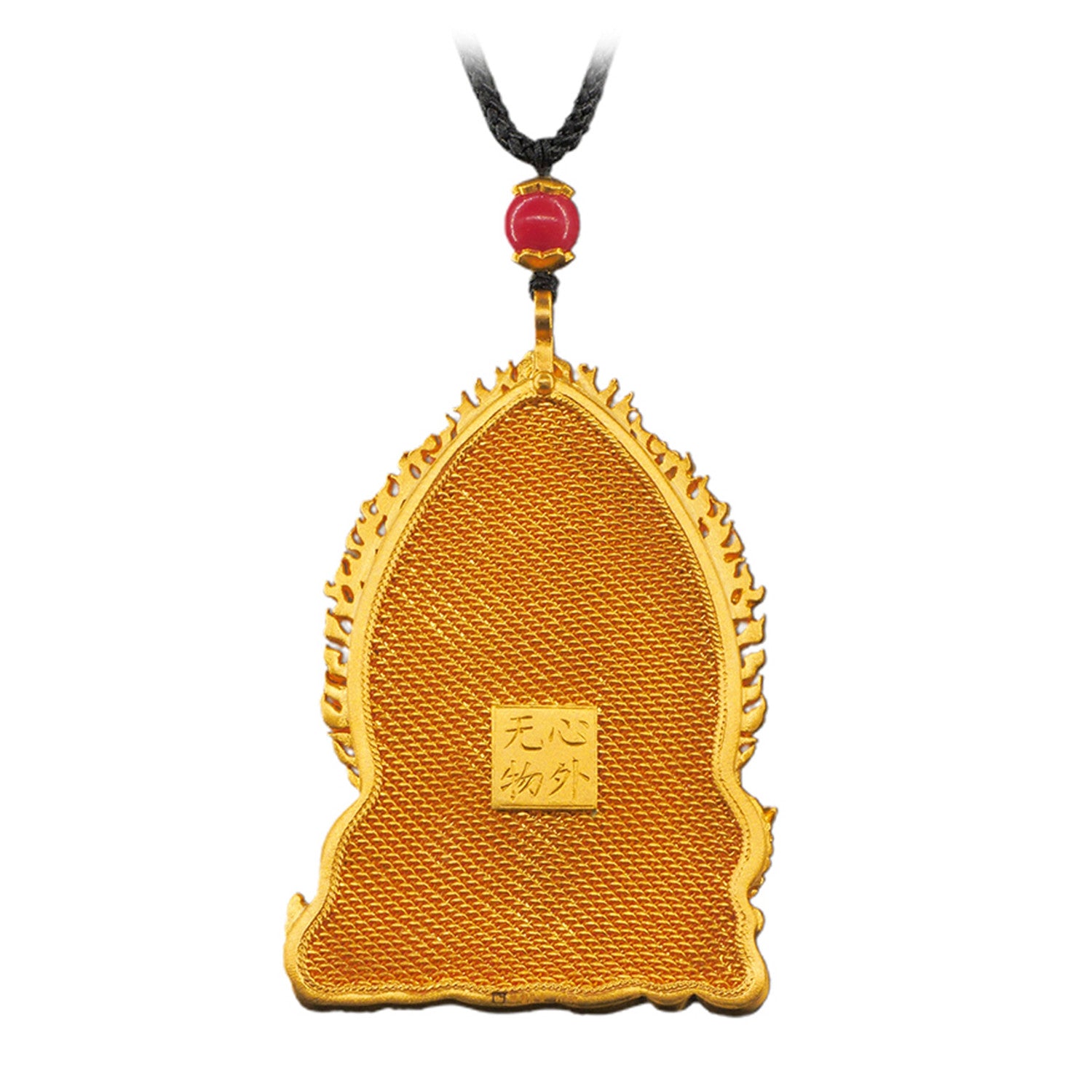 EVECOCO Full Gold Buddha Pendants For Male,Hand Forging,Fine Carving75g