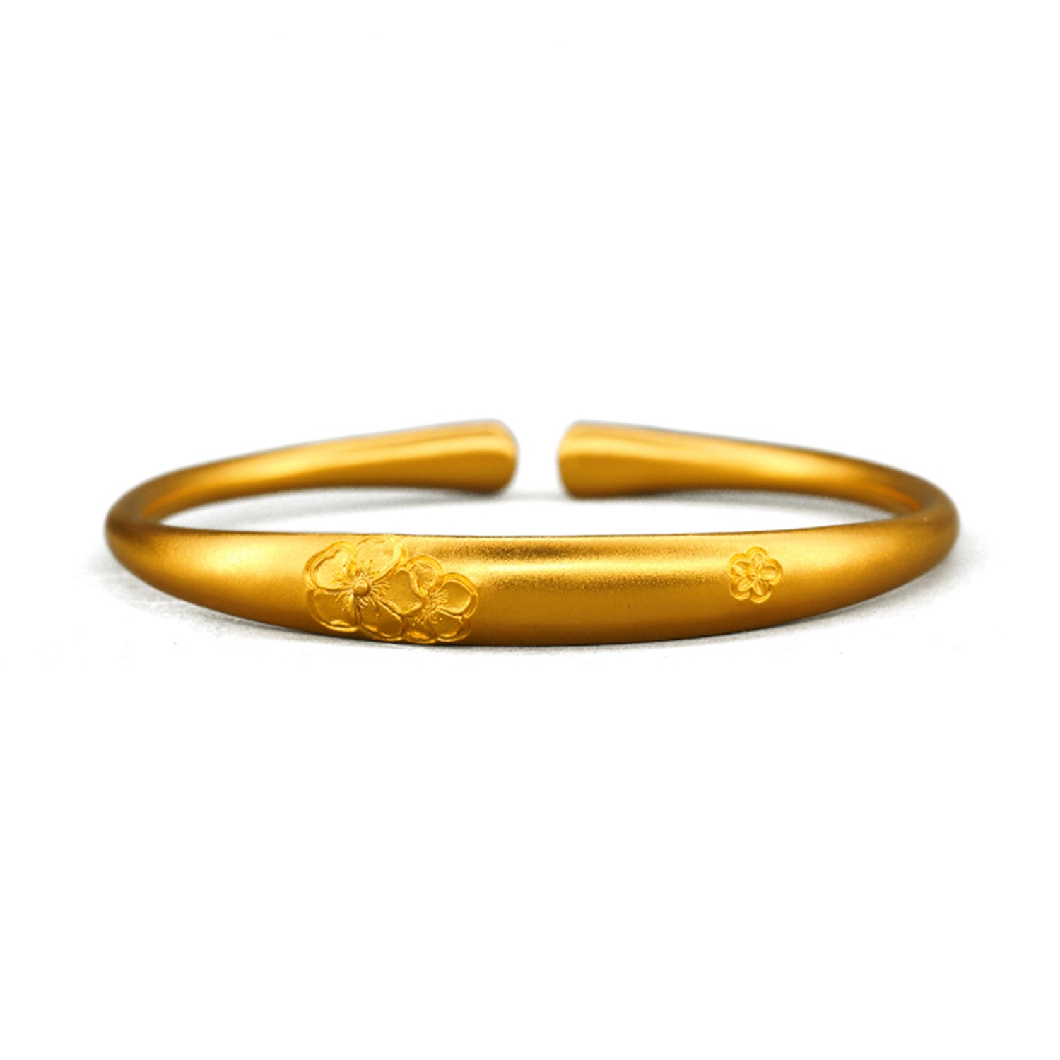 EVECOCO Full Gold Wedding Bracelet,For Female,Hand Forging Simplicity Fashion,45g