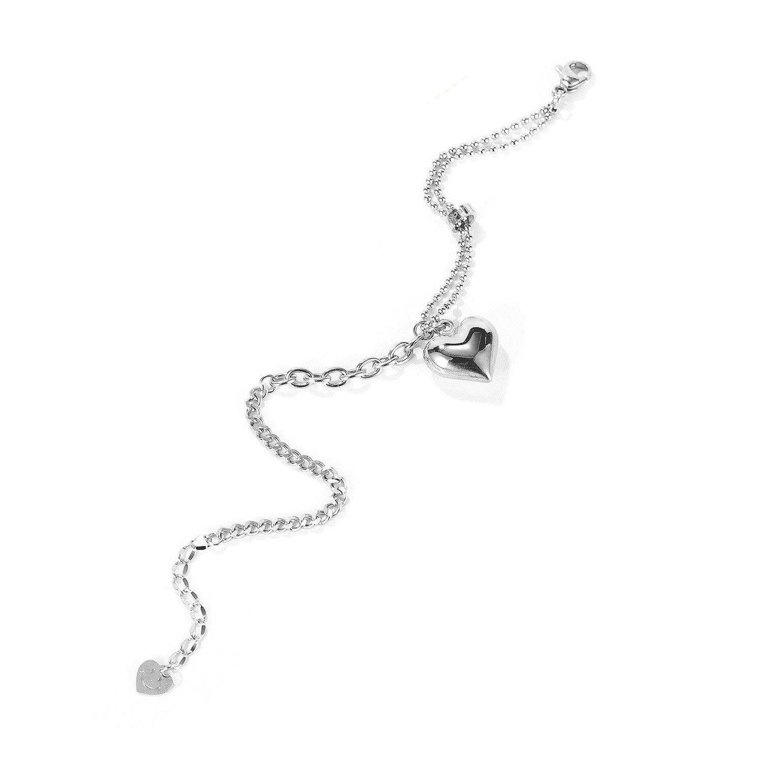 Titanium Steel Bracelet,Easy Matching,Heart Tag