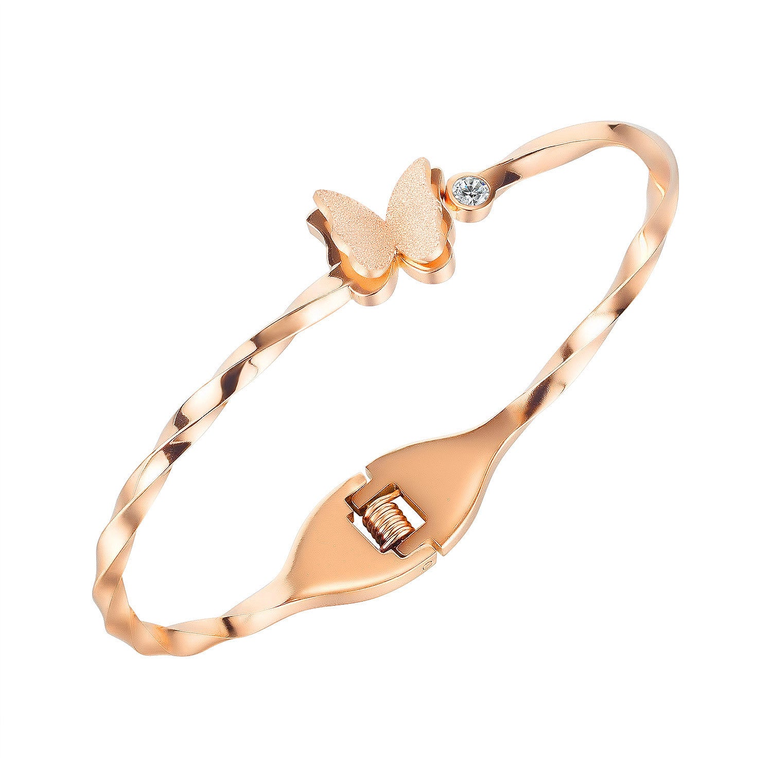 Women's Bracelet,Light Luxury,With Butterfly,Twisted Design